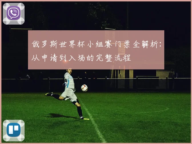 俄罗斯世界杯小组赛门票全解析：从申请到入场的完整流程
